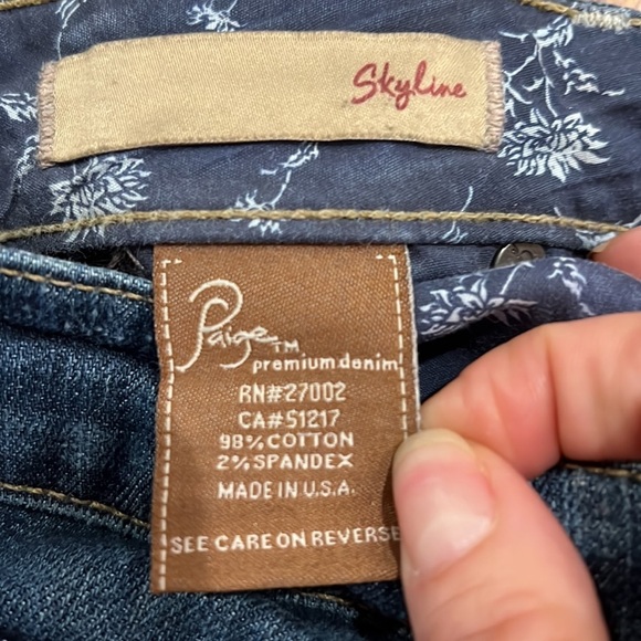 Paige Skyline denim size 26 - Picture 5 of 6